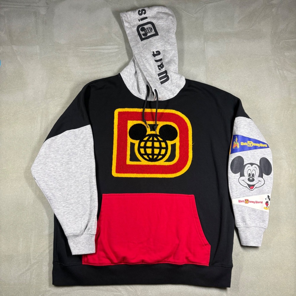 Walt Disney World Vault Collection 50th Anniversary Mickey Hoodie Mens Large‎